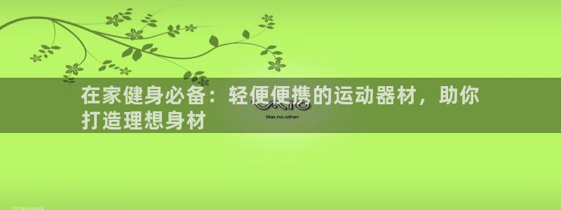 意昂3神州：在家健身必备：轻便便携的运动器材，助你
